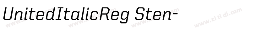 UnitedItalicReg Sten字体转换